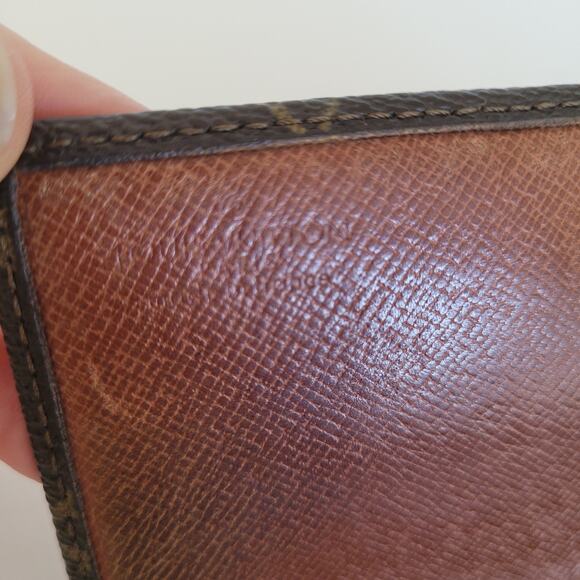 Louis Vuitton LV Portefeuille Tresor Bifold Wallet Medium Monogram Brown Vintage - Picture 4 of 14